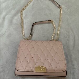 Aldo Blush Quilted Crossbody Bag